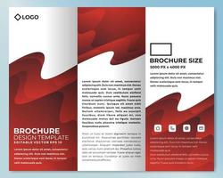 Modern brochure design template with cool gradient color vector