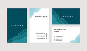 Modern and professional business card design template vector