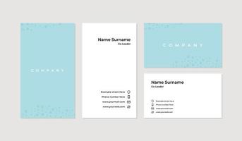 Modern and professional business card design template vector