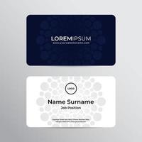 Modern and professional business card design template vector