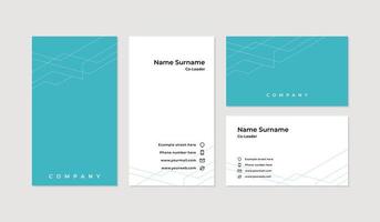 Modern and professional business card design template vector