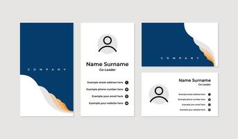 Modern and professional business card design template vector