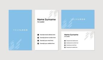 Modern and professional business card design template vector