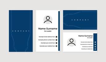 Modern and professional business card design template vector