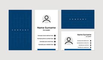 Modern and professional business card design template vector