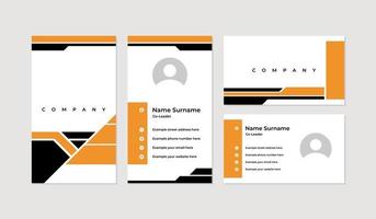 Modern and professional business card design template vector