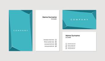 Modern and professional business card design template vector