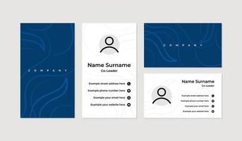 Modern and professional business card design template vector