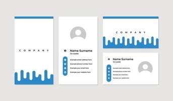 Modern and professional business card design template vector