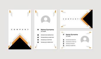 Modern and professional business card design template vector