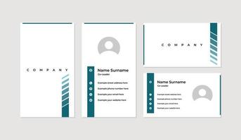 Modern and professional business card design template vector