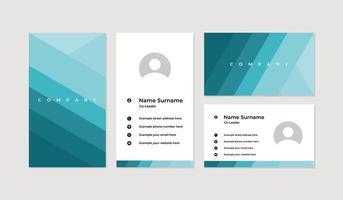 Modern and professional business card design template vector