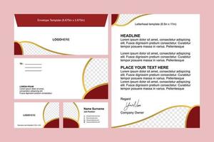 stationery design template vector