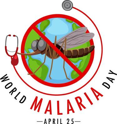 World Malaria Day with no mosquito banner