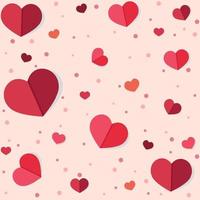 Red heart  background vector