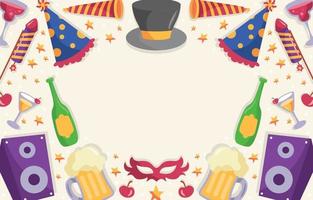 New Years Colorful Element Background vector