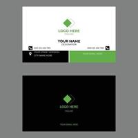 Duotone elegant business card design template vector