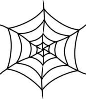 Vector isolated halloween element creepy spider web