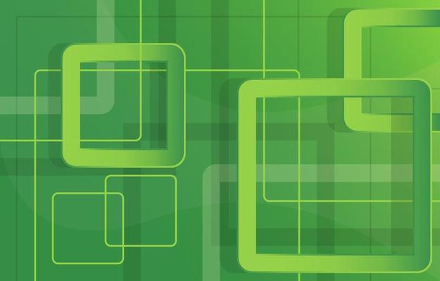 Abstract Green Square