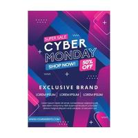 cyber monday poster vector