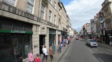 timelapse oxford city au royaume-uni - vue depuis le bus video