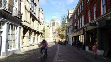 Zeitraffer von Cambridge City in Großbritannien video