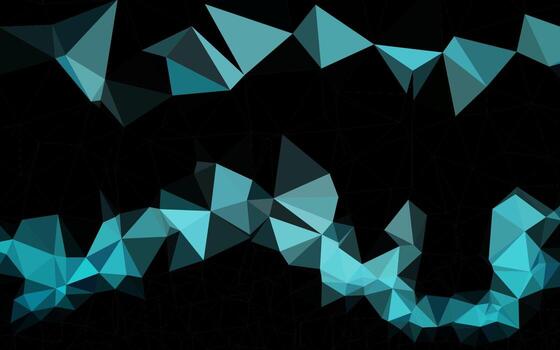 Light BLUE vector shining triangular pattern.