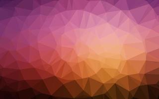 Dark Red, Yellow vector blurry triangle pattern.