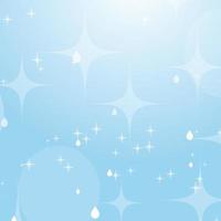 Light blue abstract background with stars and bokeh. Beautiful sky. Simple flat vector illustration.