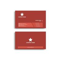 Double-sided corporate business card template vector