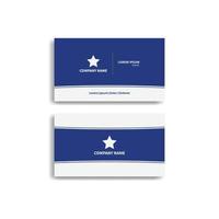 Double-sided corporate business card template vector