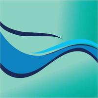 Abstract Water wave vector illustration design background