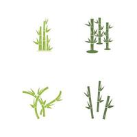 Bamboo Logo Template vector icon illustration design