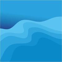 Abstract Water wave vector illustration design background