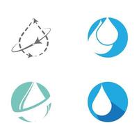 Water drop Logo Template vector illustration design