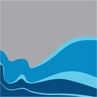 Abstract Water wave vector illustration design background