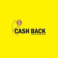 Cash back service logo template. Credit card and money vector design. Money refund logotype