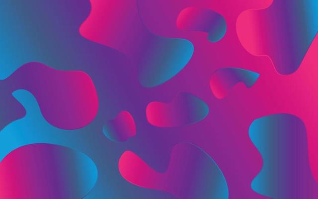 Abstract colorful geometric background. Fluid shapes composition