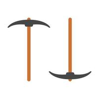 Pickaxe Illustrated On White Background vector
