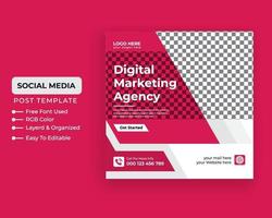 Business marketing banner media post and web banner pro template vector