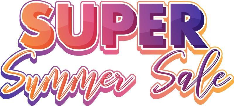 A summer sale calligraphic text
