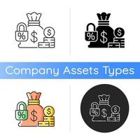 Fixed deposit icon vector