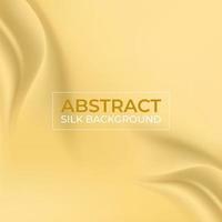 smooth elegant golden silk fabric background. vector