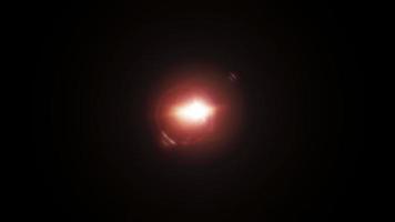 rotierender Suchscheinwerfer optische Lens Flares platzen Hintergrund video
