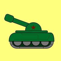 vector illustration of war armor tank