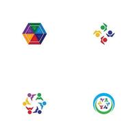 Community, network and social icon vector