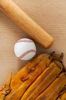 Baseball equipment background
