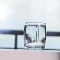 Glass of water photo