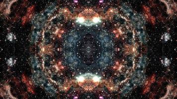 Abstract dark kaleidoscope sequence pattern video