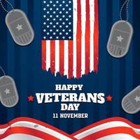 celebrando el día de los veteranos americanos vector